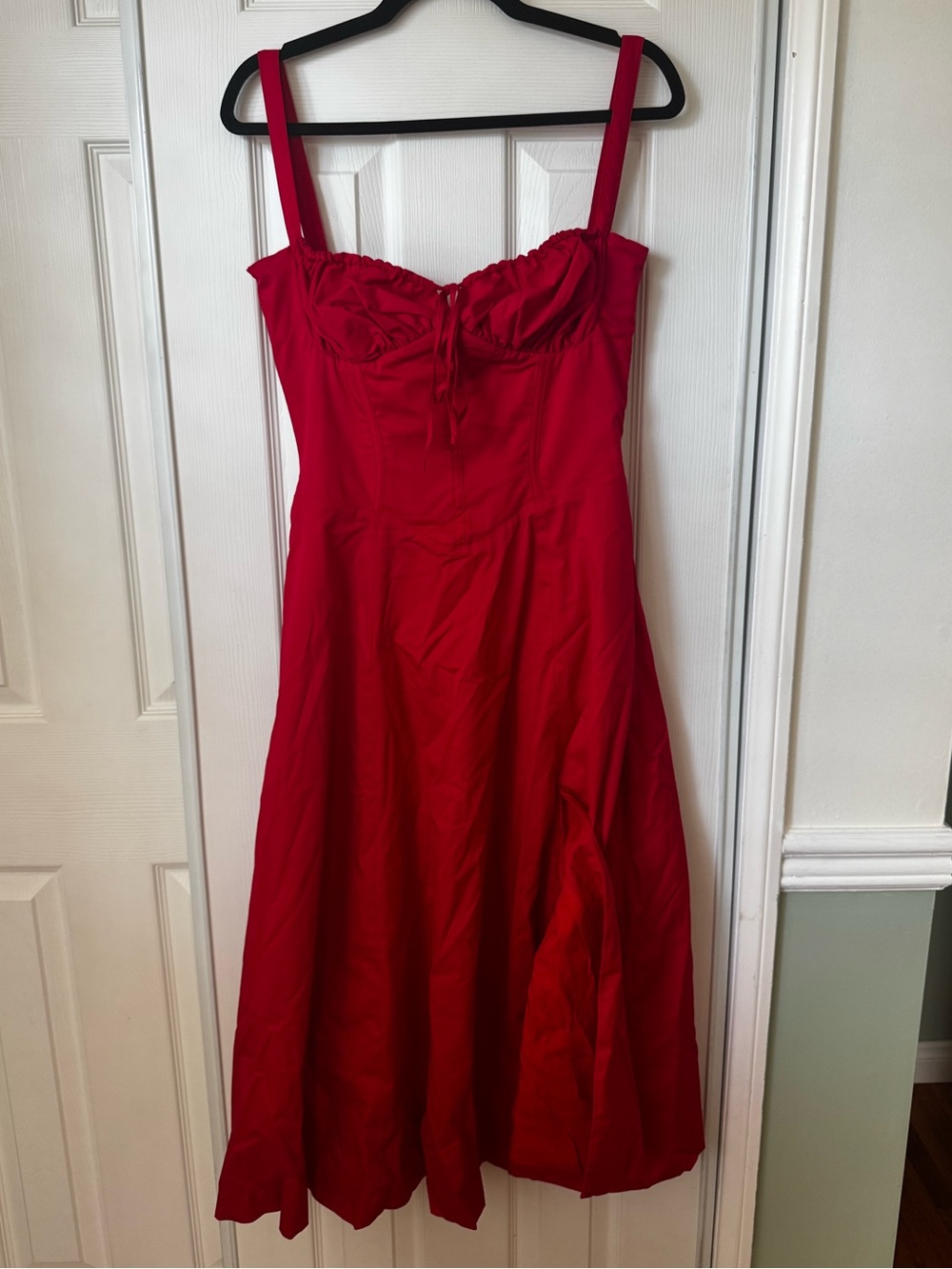 House of CB Strapless Red A-Line Dress